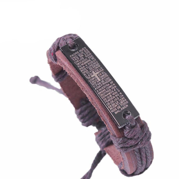 Fashion Cross Leather Bracelet