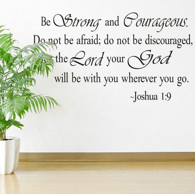 Christian Jesus Inspirational Quotes Wall Decal