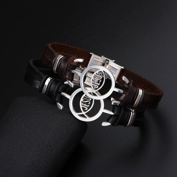 Jesus Fish Christian Bracelet