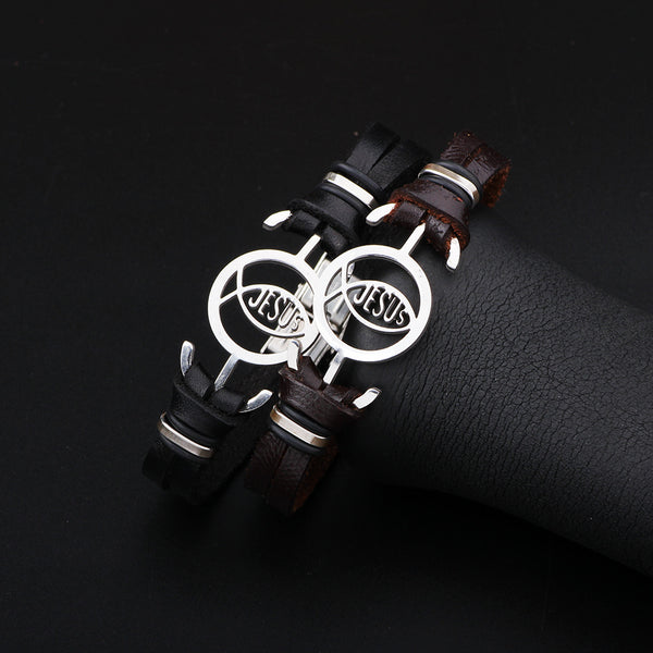 Jesus Fish Christian Bracelet