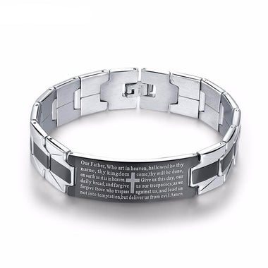 Trendy Christian Cross Sign Bangle