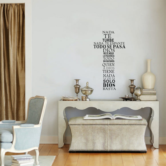 Christian Spanish Quote Wall Sticker