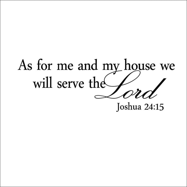 We Will Serve The Lord Christian Wall Decoration