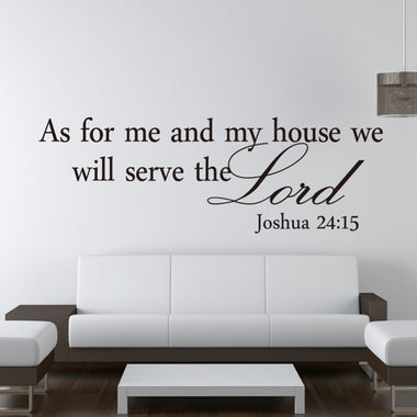 We Will Serve The Lord Christian Wall Decoration